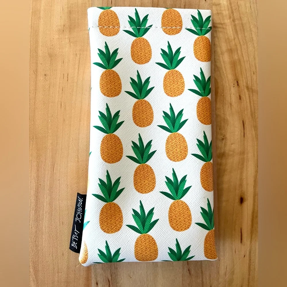 Betsy Johnson Pineapple Print Pouch